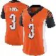 ＃3 Women's Cade York Orange Limited Cincinnati Bengals Vapor Untouchable Jersey