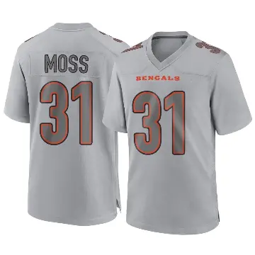 ＃31 Men's Zack Moss Gray Game Cincinnati Bengals Atmosphere Fashion Jersey