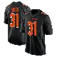 ＃31 Youth Zack Moss Black Game Cincinnati Bengals Fashion Jersey