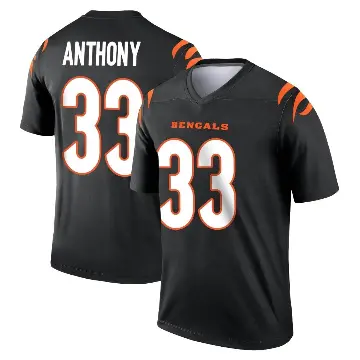 ＃33 Men's Daijahn Anthony Black Legend Cincinnati Bengals Jersey