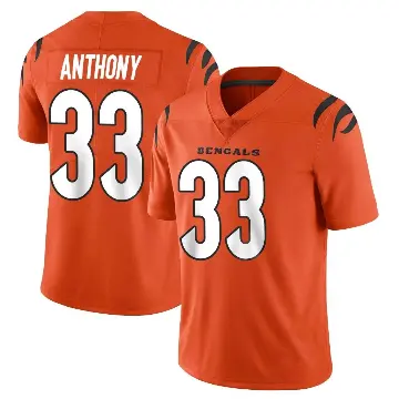 ＃33 Men's Daijahn Anthony Orange Limited Cincinnati Bengals Vapor Untouchable Jersey