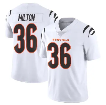 ＃36 Men's Kendall Milton White Limited Cincinnati Bengals Vapor Untouchable Jersey