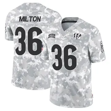 ＃36 Youth Kendall Milton Arctic Camo Limited Cincinnati Bengals 2024 Salute to Service Jersey