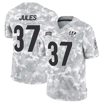 ＃37 Youth PJ Jules Arctic Camo Limited Cincinnati Bengals 2024 Salute to Service Jersey