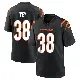 ＃38 Men's DJ Ivey Black Game Cincinnati Bengals Team Color Jersey
