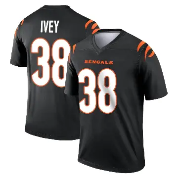 ＃38 Youth DJ Ivey Black Legend Cincinnati Bengals Jersey