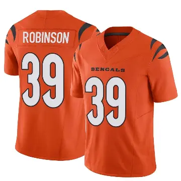 ＃39 Men's Lance Robinson Orange Limited Cincinnati Bengals Vapor F.U.S.E. Jersey