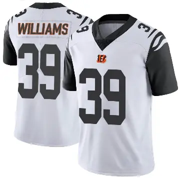 ＃39 Youth Jarveon Williams White Limited Cincinnati Bengals Color Rush Vapor Untouchable Jersey