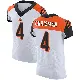 ＃4 Men's Drue Chrisman White Elite Cincinnati Bengals Vapor Untouchable Jersey