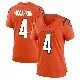 ＃4 Women's AJ McCarron Orange Game Cincinnati Bengals Jersey