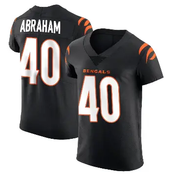 ＃40 Men's Micah Abraham Black Elite Cincinnati Bengals Team Color Vapor Untouchable Jersey