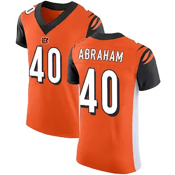 ＃40 Men's Micah Abraham Orange Elite Cincinnati Bengals Alternate Vapor Untouchable Jersey