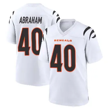 ＃40 Men's Micah Abraham White Game Cincinnati Bengals Jersey