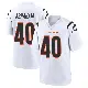 ＃40 Men's Micah Abraham White Game Cincinnati Bengals Jersey