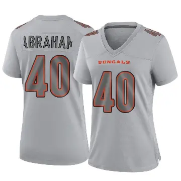 ＃40 Women's Micah Abraham Gray Game Cincinnati Bengals Atmosphere Fashion Jersey