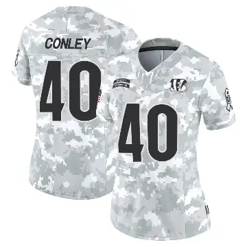 ＃40 Women's Quali Conley Arctic Camo Limited Cincinnati Bengals 2024 Salute to Service Jersey