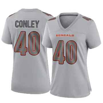 ＃40 Women's Quali Conley Gray Game Cincinnati Bengals Atmosphere Fashion Jersey