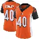 ＃40 Women's Quali Conley Orange Limited Cincinnati Bengals Vapor Untouchable Jersey