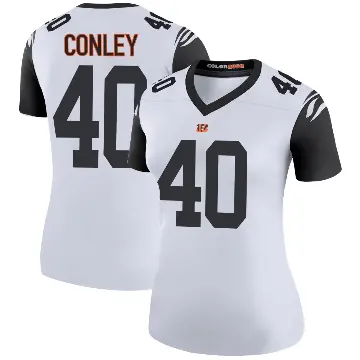 ＃40 Women's Quali Conley White Legend Cincinnati Bengals Color Rush Jersey
