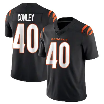 ＃40 Youth Quali Conley Black Limited Cincinnati Bengals Team Color Vapor Untouchable Jersey