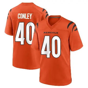 ＃40 Youth Quali Conley Orange Game Cincinnati Bengals Jersey