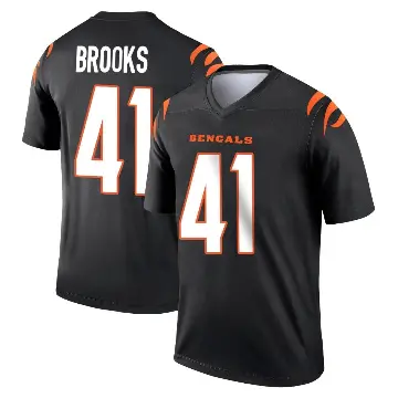 ＃41 Men's Nate Brooks Black Legend Cincinnati Bengals Jersey