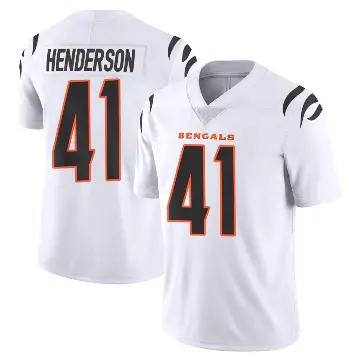 ＃41 Men's Trayvon Henderson White Limited Cincinnati Bengals Vapor Untouchable Jersey