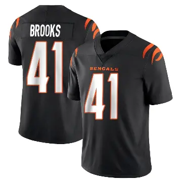 ＃41 Youth Nate Brooks Black Limited Cincinnati Bengals Team Color Vapor Untouchable Jersey