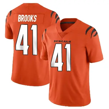＃41 Youth Nate Brooks Orange Limited Cincinnati Bengals Vapor Untouchable Jersey