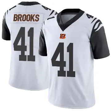 ＃41 Youth Nate Brooks White Limited Cincinnati Bengals Color Rush Vapor Untouchable Jersey