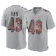 ＃43 Men's Jaylen Key Gray Game Cincinnati Bengals Atmosphere Fashion Jersey
