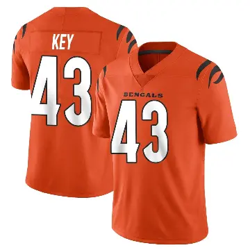 ＃43 Youth Jaylen Key Orange Limited Cincinnati Bengals Vapor Untouchable Jersey