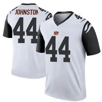 ＃44 Men's Clay Johnston White Legend Cincinnati Bengals Color Rush Jersey