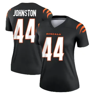 ＃44 Women's Clay Johnston Black Legend Cincinnati Bengals Jersey