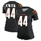 ＃44 Women's Clay Johnston Black Legend Cincinnati Bengals Jersey
