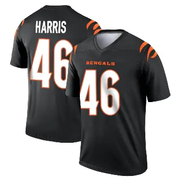 ＃46 Men's Clark Harris Black Legend Cincinnati Bengals Jersey