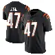 ＃47 Men's Shaquan Loyal Black Limited Cincinnati Bengals Team Color Vapor Untouchable Jersey