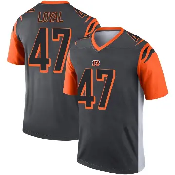 ＃47 Men's Shaquan Loyal Legend Cincinnati Bengals Silver Jersey