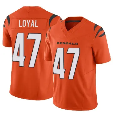 ＃47 Youth Shaquan Loyal Orange Limited Cincinnati Bengals Vapor F.U.S.E. Jersey