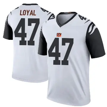 ＃47 Youth Shaquan Loyal White Legend Cincinnati Bengals Color Rush Jersey
