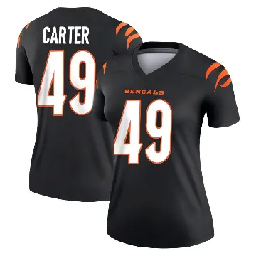 ＃49 Women's Barrett Carter Black Legend Cincinnati Bengals Jersey