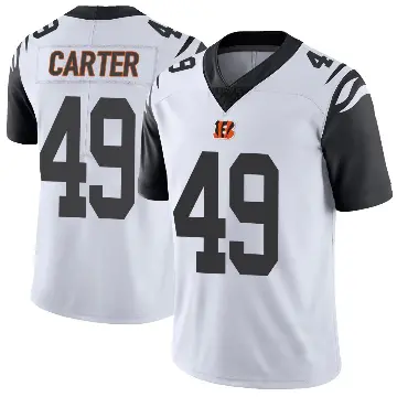 ＃49 Youth Barrett Carter White Limited Cincinnati Bengals Color Rush Vapor Untouchable Jersey
