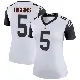 ＃5 Women's Tee Higgins White Legend Cincinnati Bengals Color Rush Jersey