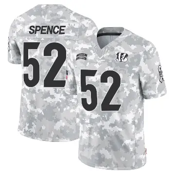 ＃52 Men's Noah Spence Arctic Camo Limited Cincinnati Bengals 2024 Salute to Service Jersey