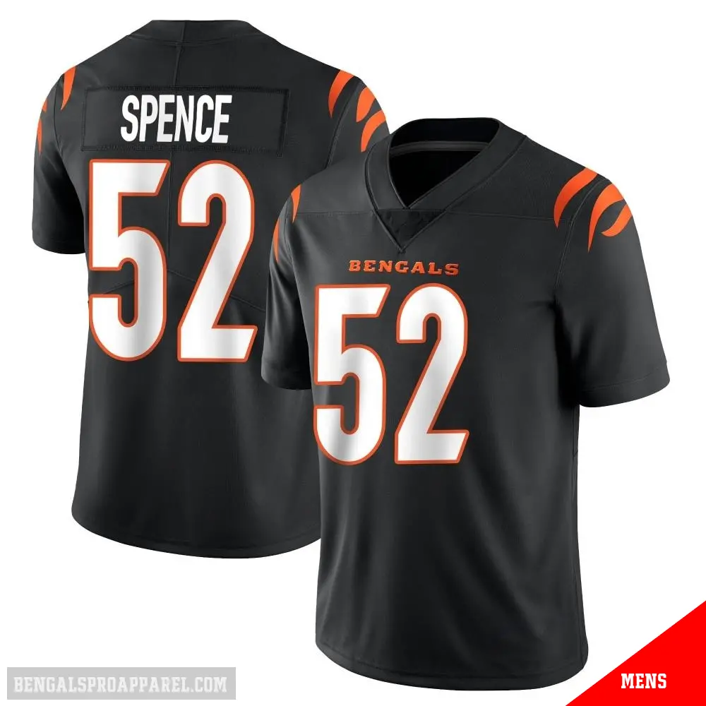 ＃52 Men's Noah Spence Black Limited Cincinnati Bengals Team Color Vapor Untouchable Jersey