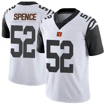＃52 Men's Noah Spence White Limited Cincinnati Bengals Color Rush Vapor Untouchable Jersey