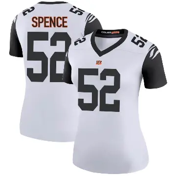 ＃52 Women's Noah Spence White Legend Cincinnati Bengals Color Rush Jersey