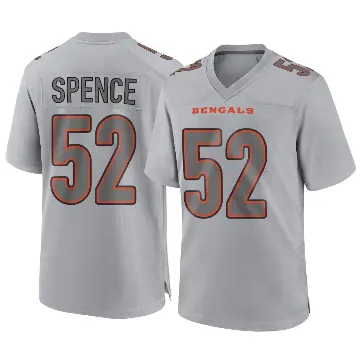 ＃52 Youth Noah Spence Gray Game Cincinnati Bengals Atmosphere Fashion Jersey