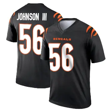 ＃56 Youth Raymond Johnson III Black Legend Cincinnati Bengals Jersey