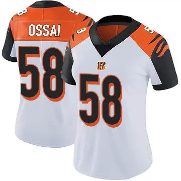 ＃58 Women's Joseph Ossai White Limited Cincinnati Bengals Vapor Untouchable Jersey